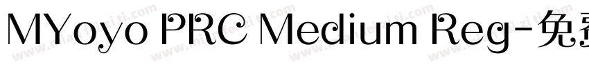 MYoyo PRC Medium Reg字体转换
